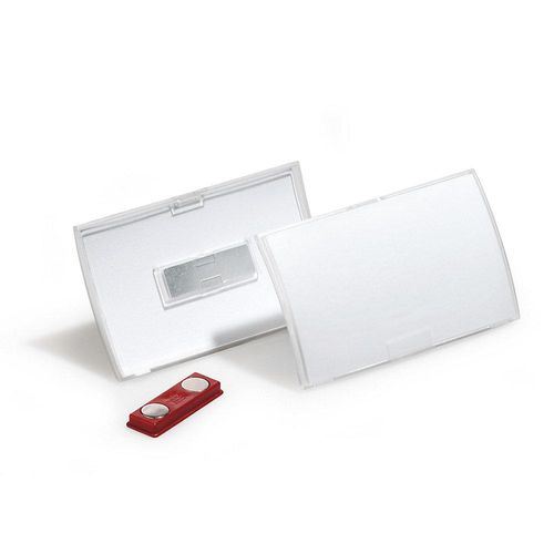 4005546803036 - - Namensschild click fold 75 x 40 mm (b x h) Magnet transparent 10 St Pack
