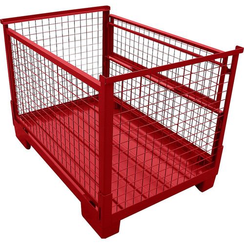 4251572707040 - Heson Euro-Stapelbox faltbar LxB 1240 x 835 mm Traglast 1000 kg feuerrot 4251572707040 - Heson Euro-Stapelbox faltbar LxB 1240 x 835 mm Traglast 1000 kg feuerrot