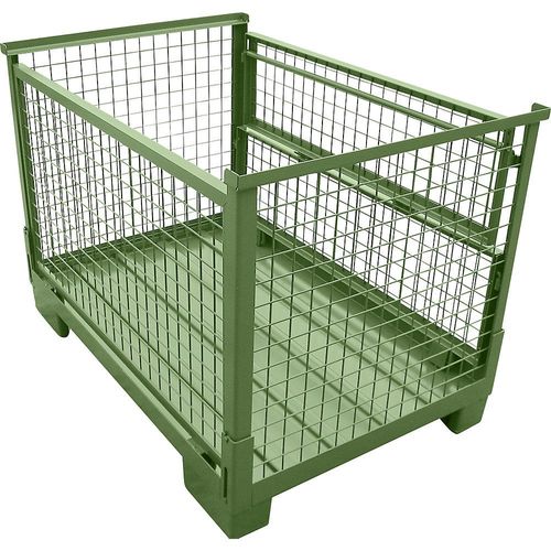 4251572707026 - Heson Euro-Stapelbox faltbar LxB 1240 x 835 mm Traglast 1000 kg resedagrün 4251572707026 - Heson Euro-Stapelbox faltbar LxB 1240 x 835 mm Traglast 1000 kg resedagrün