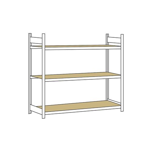 4004514200471 - SCHULTE Weitspannregal mit Spanplatte Höhe 2000 mm Spannweite 2500 mm Grundregal Tiefe 800 mm 4004514200471 - SCHULTE Weitspannregal mit Spanplatte Höhe 2000 mm Spannweite 2500 mm Grundregal Tiefe 800 mm