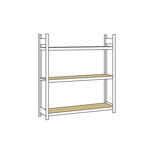 4004514200327 - SCHULTE Weitspannregal mit Spanplatte Höhe 2000 mm Spannweite 1500 mm Grundregal Tiefe 400 mm 4004514200327 - SCHULTE Weitspannregal mit Spanplatte Höhe 2000 mm Spannweite 1500 mm Grundregal Tiefe 400 mm