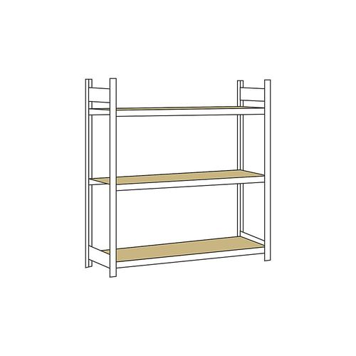 4004514200341 - SCHULTE Weitspannregal mit Spanplatte Höhe 2000 mm Spannweite 1500 mm Grundregal Tiefe 600 mm