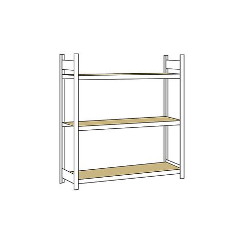 4004514200334 - SCHULTE Weitspannregal mit Spanplatte Höhe 2000 mm Spannweite 1500 mm Grundregal Tiefe 500 mm