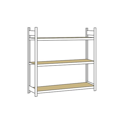4004514200372 - SCHULTE Weitspannregal mit Spanplatte Höhe 2000 mm Spannweite 2000 mm Grundregal Tiefe 500 mm