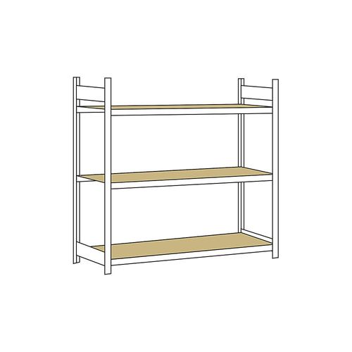 4004514200396 - SCHULTE Weitspannregal mit Spanplatte Höhe 2000 mm Spannweite 2000 mm Grundregal Tiefe 800 mm