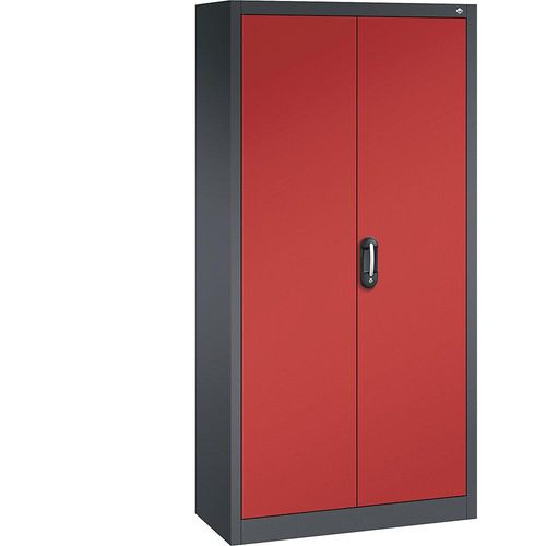 4069361474260 - ACURADO Universalschrank BxT 930 x 400 mm schwarzgrau   feuerrot ab 2 Stk C+P