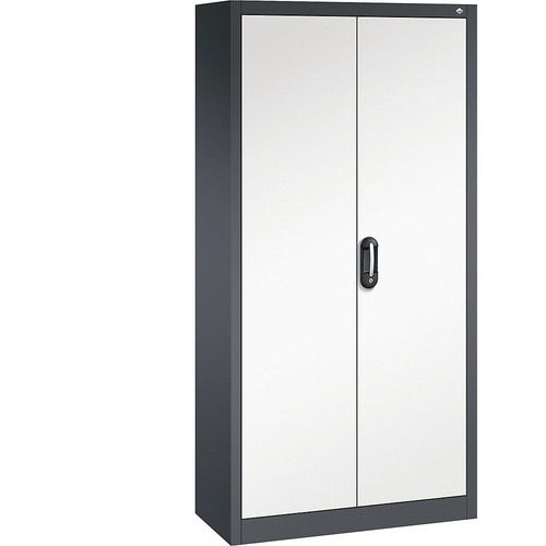 4069361474710 - ACURADO Universalschrank BxT 930 x 400 mm schwarzgrau   reinweiß ab 2 Stk C+P