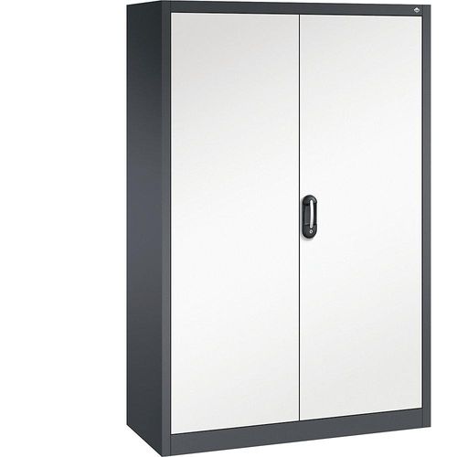 4069361486140 - ACURADO Universalschrank BxT 1200 x 500 mm schwarzgrau   reinweiß C+P