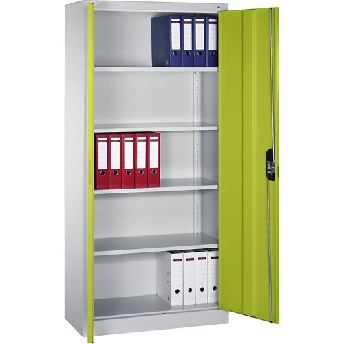 4069361474222 - ACURADO Universalschrank BxT 930 x 400 mm lichtgrau   viridingrün ab 2 Stk C+P