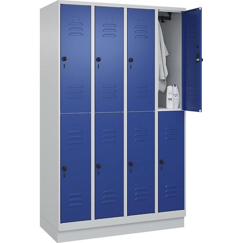 4066681668485 - Spind Classic PLUS enzianblau lichtgrau 080320-40 S10003 8 Schließfächer 1200 x 500 x 1950 cm 4066681668485 C+P-Möbel 4066681668485 - Spind Classic PLUS enzianblau lichtgrau 080320-40 S10003 8 Schließfächer 1200 x 500 x 1950 cm 4066681668485 C+P-Möbel