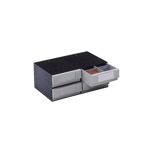 4053133002645 - Schubladenmagazin aus Polystyrol HxBxT 202 x 482 x 3445 mm 4 Schubladen grau kaiserkraft 4053133002645 - Schubladenmagazin aus Polystyrol HxBxT 202 x 482 x 3445 mm 4 Schubladen grau kaiserkraft