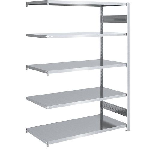 4250623790376 - eurokraft pro Lager-Steckregal verzinkt HxB 2000 x 1300 mm mit 5 Stahlböden Anbauregal Fachlast 240 kg Tiefe 800 mm 4250623790376 - eurokraft pro Lager-Steckregal verzinkt HxB 2000 x 1300 mm mit 5 Stahlböden Anbauregal Fachlast 240 kg Tiefe 800 mm