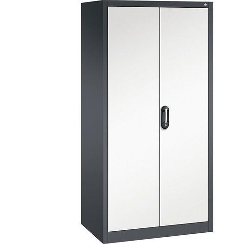 4069361480445 - ACURADO Universalschrank BxT 930 x 600 mm schwarzgrau   reinweiß C+P