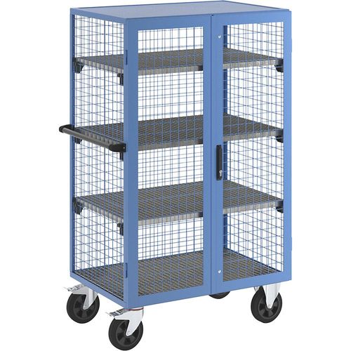 4054666026443 - eurokraft pro Gasflaschenschrank als Wagen Tragfähigkeit 500 kg mit 3 Etagen