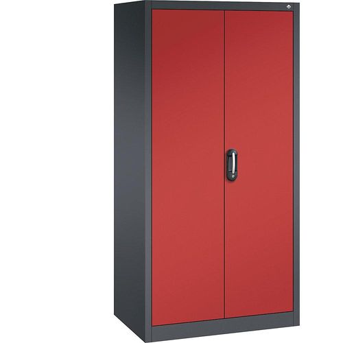 4069361480452 - ACURADO Universalschrank BxT 930 x 600 mm schwarzgrau   feuerrot C+P