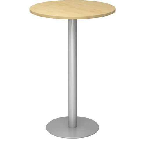 4032062166581 - Stehtisch VSTH08 3 S 1116cm (H) 80x80cm (BxT) rund ahorn   silber 4032062166581 Hammerbacher