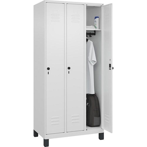 4066681612891 - C+P Spind Classic PLUS 3Abteile 1950x900x500mm wsws 4066681612891 C + P Möbelsysteme