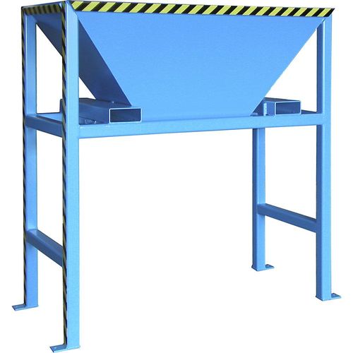 4052462029712 - BTS Befülltrichter Stahlblech Standkonstruktion Einfahrtaschen lackiert L 980 x B 1980 x H 2050 mm lichtblau RAL 5012 4052462029712 - BTS Befülltrichter Stahlblech Standkonstruktion Einfahrtaschen lackiert L 980 x B 1980 x H 2050 mm lichtblau RAL 5012