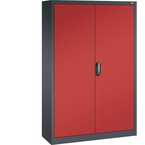 4069361483545 - ACURADO Universalschrank BxT 1200 x 400 mm schwarzgrau   feuerrot C+P