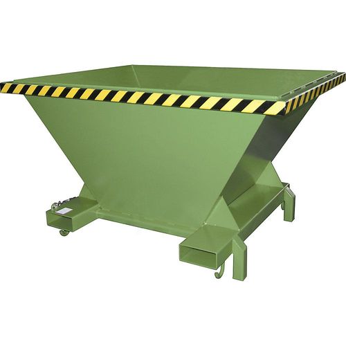 4052462029651 - SBT Befülltrichter Stahlblech Stützfüße Einfahrtaschen lackiert L 1320 x B 1710 x H 990 mm resedagrün RAL 6011