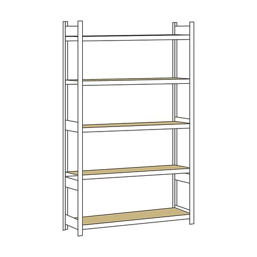 4004514215451 - SCHULTE Weitspannregal mit Spanplatte Höhe 3000 mm Spannweite 1500 mm Grundregal Tiefe 500 mm 4004514215451 - SCHULTE Weitspannregal mit Spanplatte Höhe 3000 mm Spannweite 1500 mm Grundregal Tiefe 500 mm