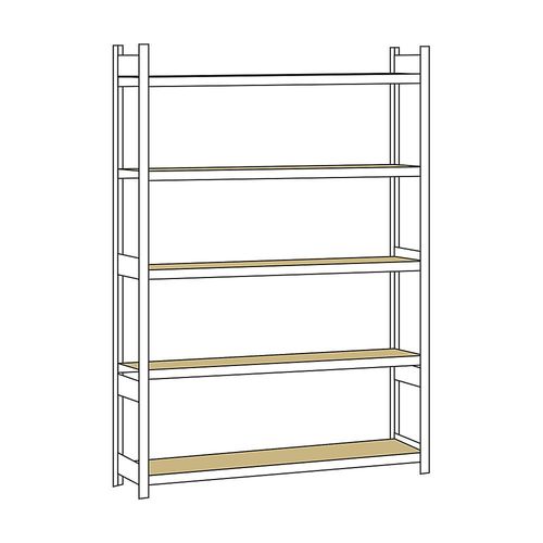 4004514215567 - SCHULTE Weitspannregal mit Spanplatte Höhe 3000 mm Spannweite 2500 mm Grundregal Tiefe 400 mm 4004514215567 - SCHULTE Weitspannregal mit Spanplatte Höhe 3000 mm Spannweite 2500 mm Grundregal Tiefe 400 mm