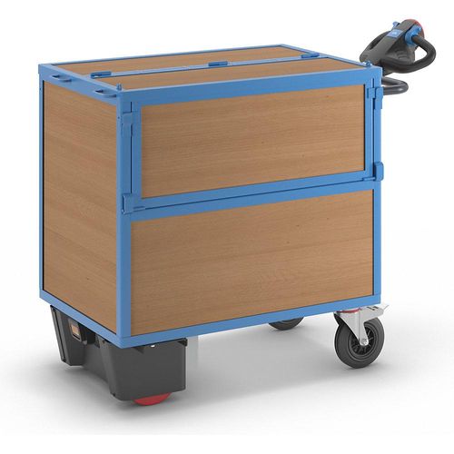 4061753237262 - eurokraft pro Kastenwagen mit Elektroantrieb Wände aus MDF-Platten mit Deckel LxBxH 1430 x 730 x 1200 mm 4061753237262 - eurokraft pro Kastenwagen mit Elektroantrieb Wände aus MDF-Platten mit Deckel LxBxH 1430 x 730 x 1200 mm