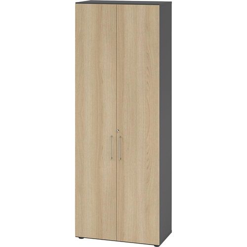 4032062305638 - Schränke Breno 6 OH abschließbar 28 kg je Boden B 800 x T 420 x H 2156 mm graphit Eiche 4032062305638 - Schränke Breno 6 OH abschließbar 28 kg je Boden B 800 x T 420 x H 2156 mm graphit Eiche