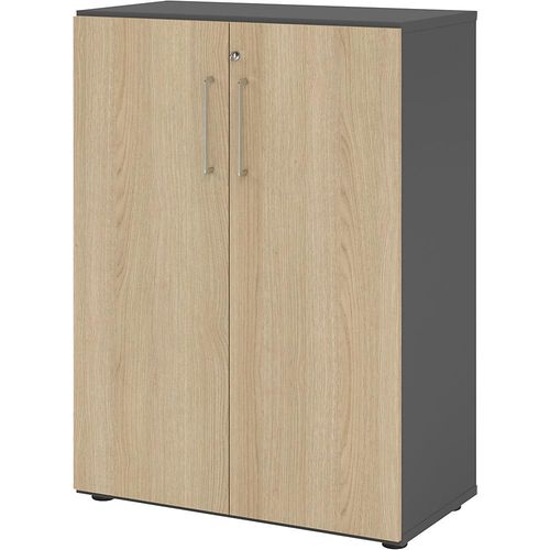 4032062305584 - Schränke Breno 3 OH abschließbar 28 kg je Boden B 800 x T 420 x H 1100 mm graphit Eiche 4032062305584 - Schränke Breno 3 OH abschließbar 28 kg je Boden B 800 x T 420 x H 1100 mm graphit Eiche
