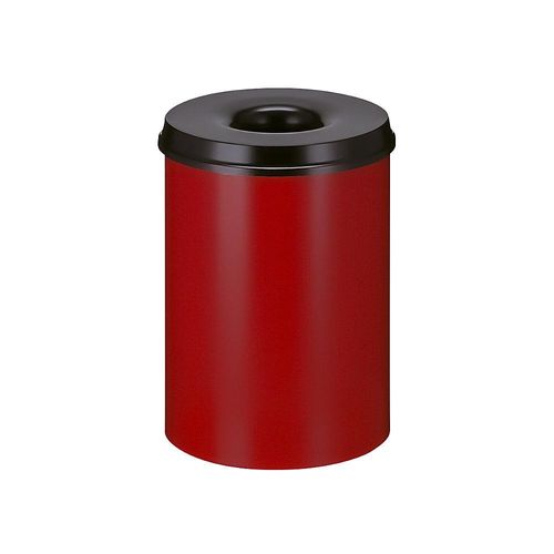 8713631001835 - Sicherheits-Papierkorb Stahl selbstlöschend Volumen 30 l HxØ 470 x 335 mm Korpus rot Löschkopf schwarz kaiserkraft 8713631001835 - Sicherheits-Papierkorb Stahl selbstlöschend Volumen 30 l HxØ 470 x 335 mm Korpus rot Löschkopf schwarz kaiserkraft
