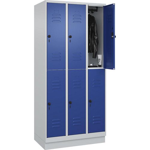 4066681666689 - Spind Classic PLUS enzianblau lichtgrau 080320-30 S10003 6 Schließfächer 900 x 500 x 1950 cm 4066681666689 C+P-Möbel 4066681666689 - Spind Classic PLUS enzianblau lichtgrau 080320-30 S10003 6 Schließfächer 900 x 500 x 1950 cm 4066681666689 C+P-Möbel