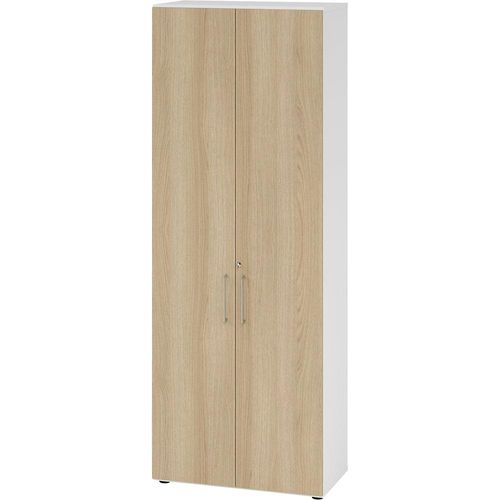 4032062305614 - Schränke Breno 6 OH abschließbar 28 kg je Boden B 800 x T 420 x H 2156 mm weiß Eiche 4032062305614 - Schränke Breno 6 OH abschließbar 28 kg je Boden B 800 x T 420 x H 2156 mm weiß Eiche