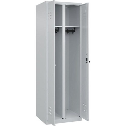 4067521331736 -  C+P Schwarz-Weiß-Spind Classic PLUS 1850x600x500mm 2Abteile lgrlgr 4067521331736 C + P Möbelsysteme