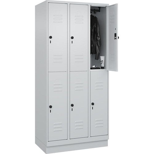 4066681666740 - Spind Classic PLUS lichtgrau 080320-30 S10009 6 Schließfächer 900 x 500 x 1950 cm 4066681666740 C+P-Möbel 4066681666740 - Spind Classic PLUS lichtgrau 080320-30 S10009 6 Schließfächer 900 x 500 x 1950 cm 4066681666740 C+P-Möbel