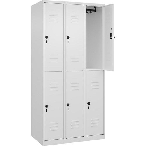 4067521358030 - Spind Classic Plus verkehrsweiß 080300-30-S10012 6 Schließfächer 900 x 500 x 1850 cm 4067521358030 C+P-Möbel 4067521358030 - Spind Classic Plus verkehrsweiß 080300-30-S10012 6 Schließfächer 900 x 500 x 1850 cm 4067521358030 C+P-Möbel
