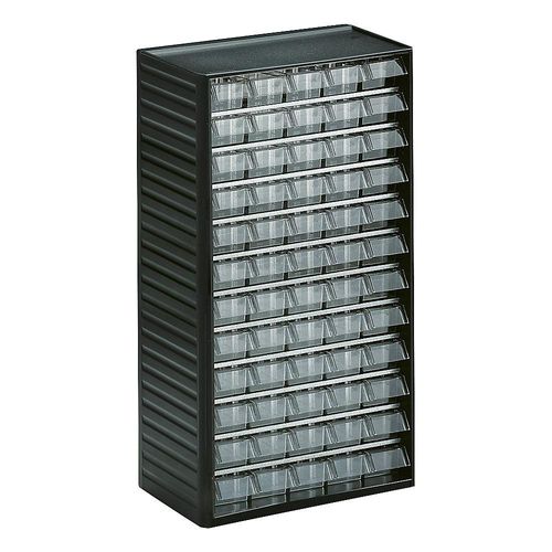 6416763034000 - 550-3 ESD Klarsichtmagazin (B x H x T) 310 x 550 x 180 mm Anthrazit-Grau Transparent 1 St