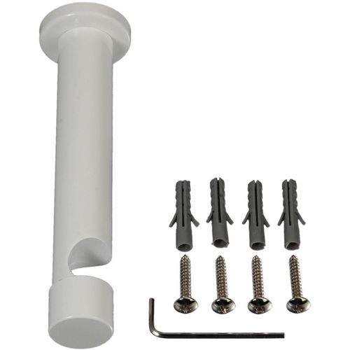 4016318250026 - Träger Gardinenstangenhalterungen Gr Ø 2 cm weiß Gardinenstangenhalter Gardinenstangenhalterungen für Gardinenstangen Ø 20 mm