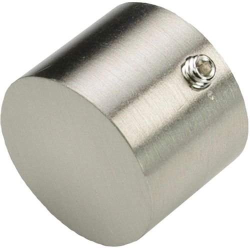4016318294020 - Gardinenstangen-Endstück Endstück Endknopf edelstahl-optik France Endkappe - 1 Stück Gr 1 silber (edelstahlfarben) B25cm H25cm L18cm Gardinenstangenendstücke Endstück Endknopf Endkappe 1 Stück