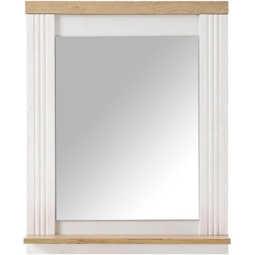 4067602872783 - Wandspiegel HOME AFFAIRE WESTMINSTER Spiegel im Landhausstil Badspiegel weiß (pinie weiß dekor) B60cm H75cm T15cm FSC-zertifizierter Holzwerkstoff Spiegel in 2 Farben verfügbar mit Ablageboden 4067602872783 - Wandspiegel HOME AFFAIRE WESTMINSTER Spiegel im Landhausstil Badspiegel weiß (pinie weiß dekor) B60cm H75cm T15cm FSC-zertifizierter Holzwerkstoff Spiegel in 2 Farben verfügbar mit Ablageboden