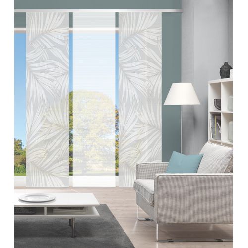 4056751515672 - Schiebegardine VISION PACEY Gr 1 grau (taupe) B60cm H260cm Polyester Gardinen SETSCHIEBEVORHANGBAMBUSDIGITALDRUCK