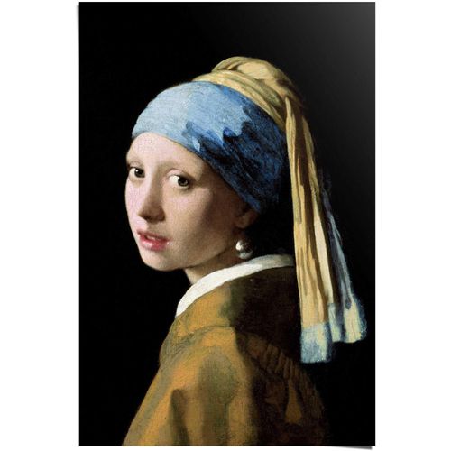8714597517330 - Poster REINDERS Poster Das Mädchen mit dem Perlenohrgehänge Jan Vermeer Bilder Gr B H 61 cm x 915 cm Menschen 1 St braun Poster