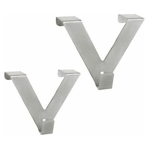 4015161012027 - Gardinenhaken Riva Good Life Gardinen Raffrollos Vorhänge (Packung 2-St) V-Haken zum Aufsetzen auf Fenster- und Türrahmen silberfarben 4015161012027 - Gardinenhaken Riva Good Life Gardinen Raffrollos Vorhänge (Packung 2-St) V-Haken zum Aufsetzen auf Fenster- und Türrahmen silberfarben