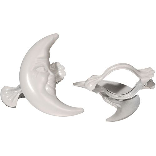 4016318048685 - Dekoklammer »Mond« Liedeco Gardinen Vorhänge (Packung 2-St) für Gardinen Vorhänge weiß