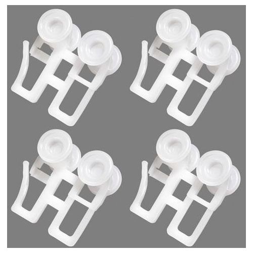 4015161025300 - Schleuderwagen Tiana Gr 1 weiß H26cm L22cm Kunststoff Gardinenbefestigungen für U-Schienen