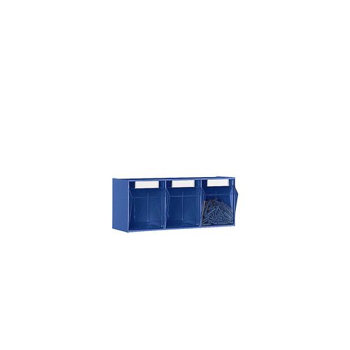 4009292854823 - Klappkasten-System Gehäuse-HxBxT 240 x 600 x 197 mm 3 Kästen blau ab 10 Stk kaiserkraft