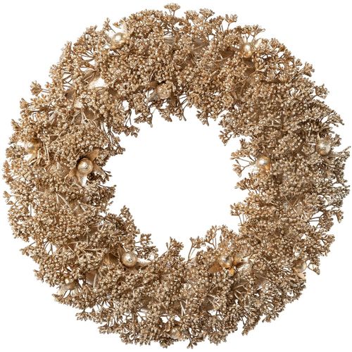 4064118066644 - Dekokranz Freya Weihnachtsdeko gold (goldfarben) H6cm Ø35cm Kunststoff LEGER HOME BY LENA GERCKE Dekokränze Ø ca 35 cm