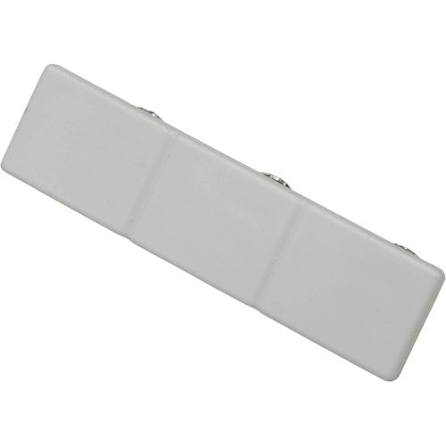 4003018196655 - Gardinenstangen-Endstück 3-läufig Gr 1 weiß 1 2 Stk Gardinenstangenendstücke Serie Flächenvorhang-Technik Atlanta 3-läufig