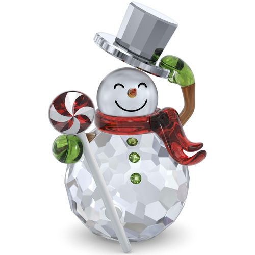 9009656554340 - Dekofigur SWAROVSKI Holiday Cheers Dulcis Snowman Schneemann 5655434 bunt (kristallweiß rot grün weiß) Dekofiguren B H T 420cm x 680cm x 450cm Schneemann Kristall Metall Kristall B420cm H680cm T450cm