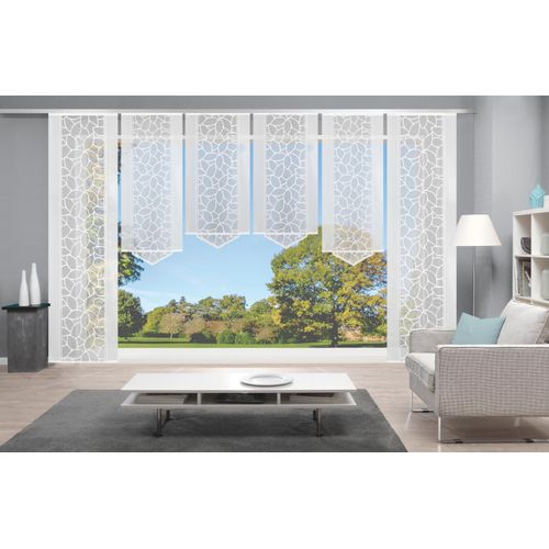 4056751278775 - Schiebegardine HOME WOHNIDEEN JENNA Gr 2 weiß B57cm H245cm Polyester Gardinen Schiebevorhang Jacquard Set 4056751278775 - Schiebegardine HOME WOHNIDEEN JENNA Gr 2 weiß B57cm H245cm Polyester Gardinen Schiebevorhang Jacquard Set