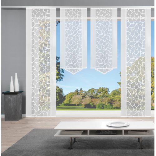 4056751278805 - Schiebegardine HOME WOHNIDEEN JENNA Gr 2 weiß B57cm H245cm Polyester Gardinen Schiebevorhang Jacquard Set 4056751278805 - Schiebegardine HOME WOHNIDEEN JENNA Gr 2 weiß B57cm H245cm Polyester Gardinen Schiebevorhang Jacquard Set